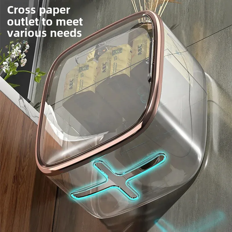 Роскошная легкая коробка для салфеток ванной комнаты магнитный