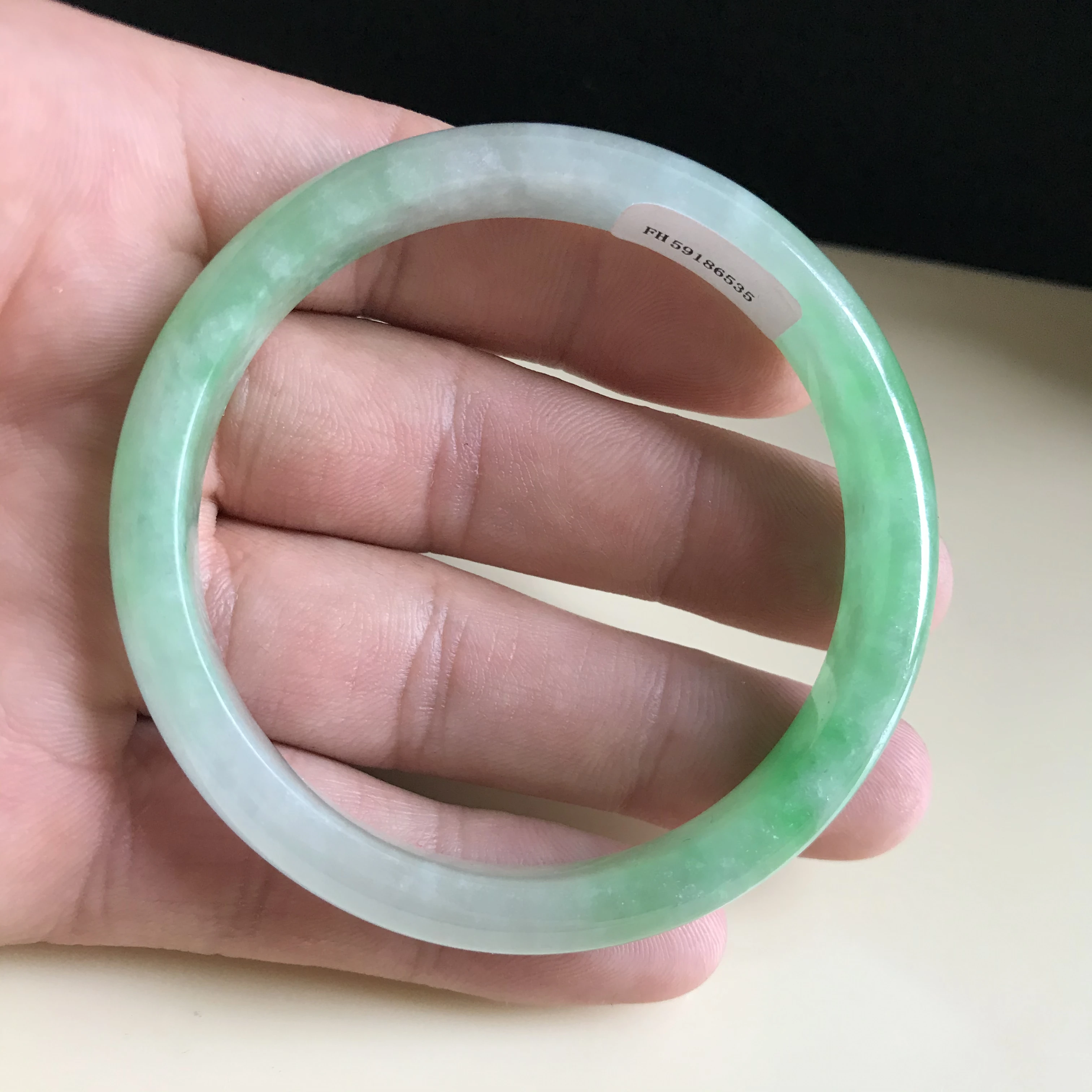 

Burma 100%Genuine High-end Jadeite Bracelet Jewelry Jade Bangles For Women 62mm (With Certificate)