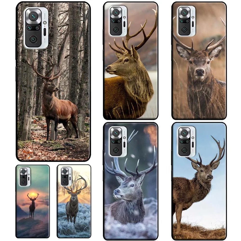Deer Hunting Camo Phone Case For Xiaomi Redmi Note 11 Pro Redmi Note 10 Pro 9 8 Note 10S 9S 9A 9C 9T Cover