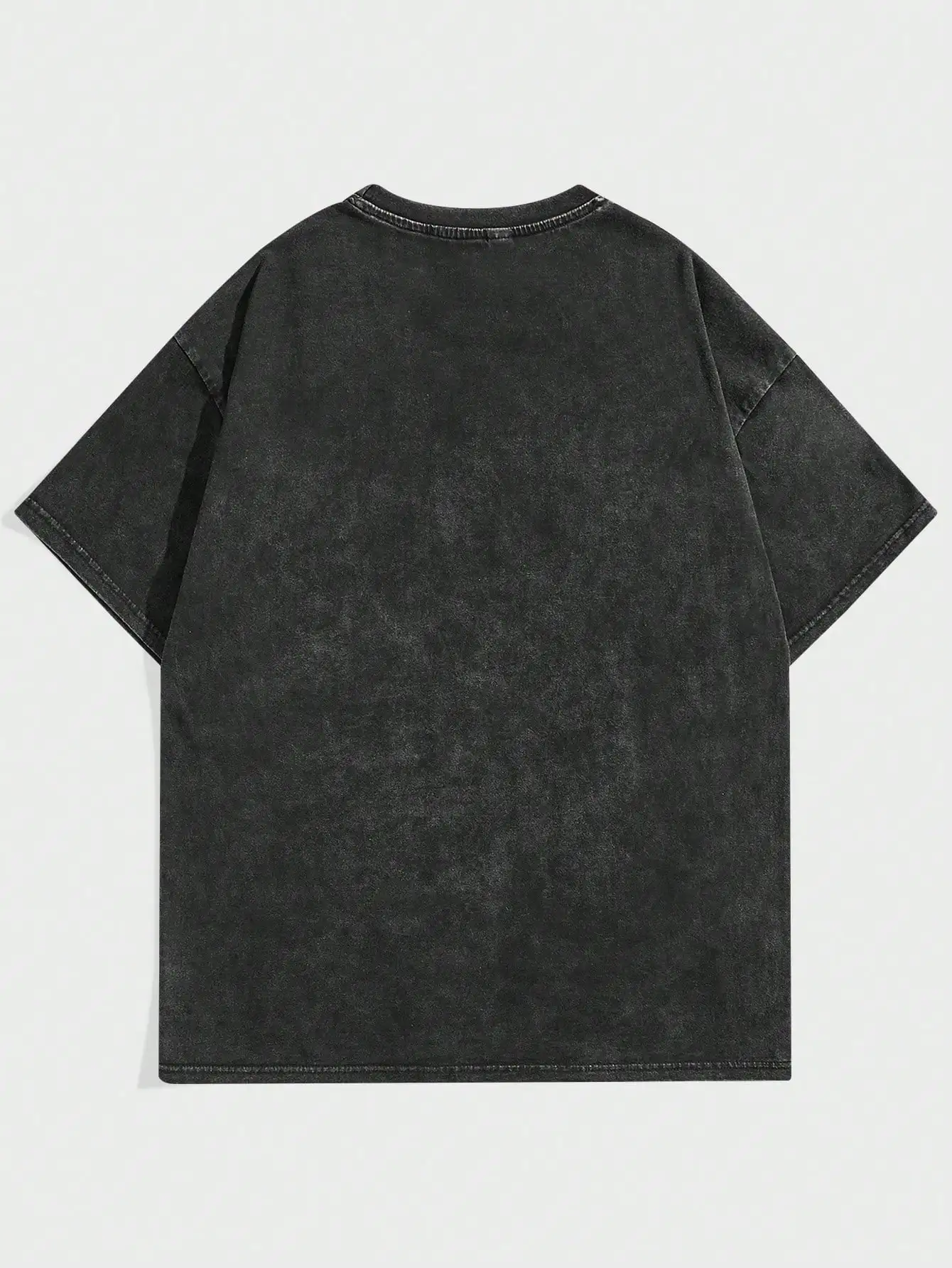 ROMWE Street Life Мужская футболка Snow Wash с винтажным слоганом и рисунком школа