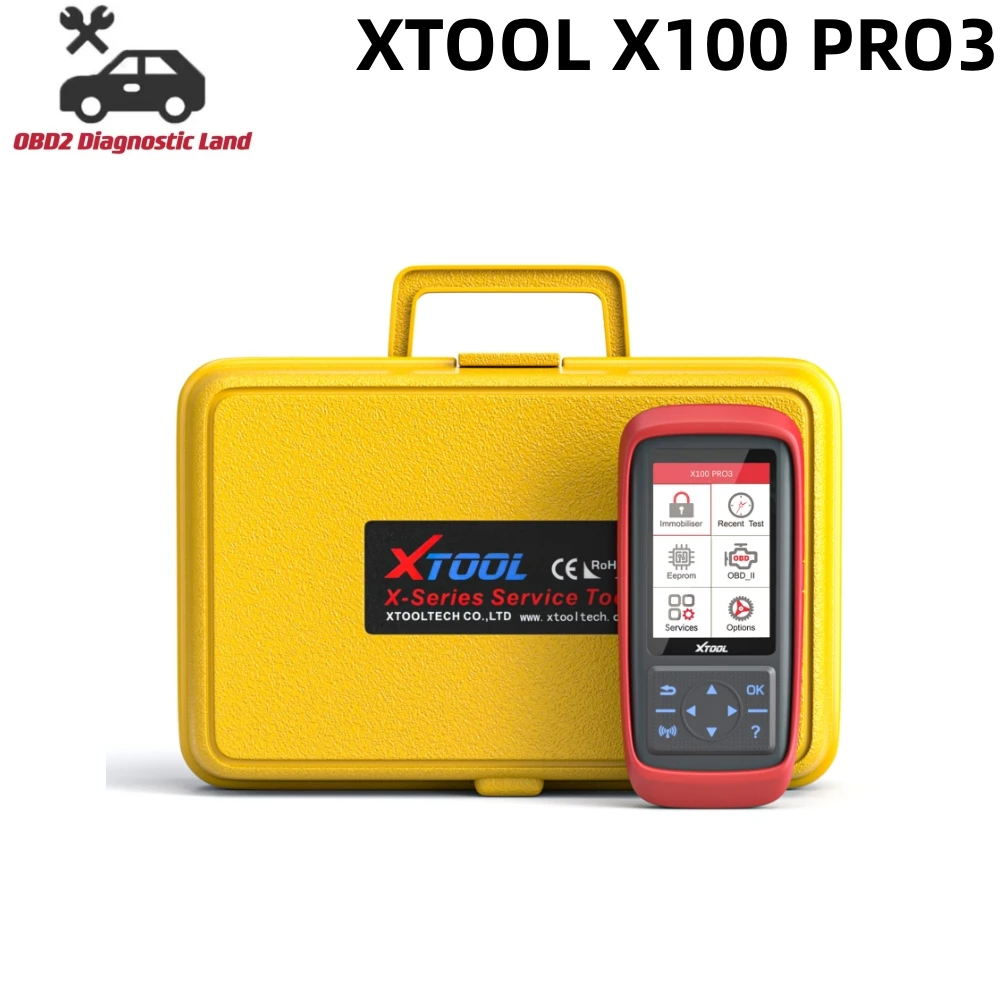 

Инструмент для программирования автомобильных ключей XTOOL X100 Pro3 OBD2, сканер кодов OBD 2, диагностический инструмент X100PRO, инструмент для сброса ЭБУ, бессрочное бесплатное обновление