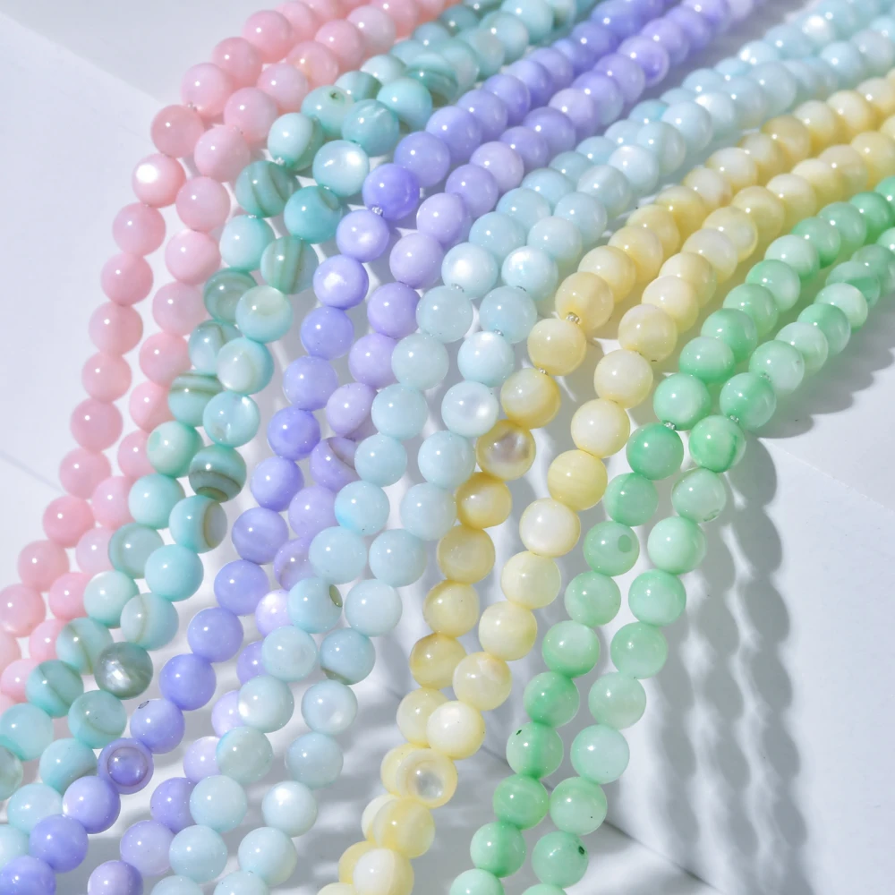 ZMZY оптовая продажа 3 мм натуральный пресноводный корпус бусины чокер Круглый