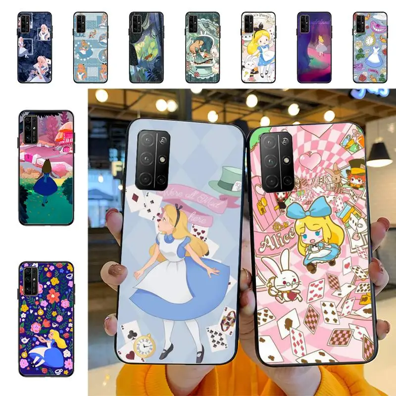 

Disney Alice In Wonderland Phone Case for Huawei Honor 10 i 8X C 5A 20 9 10 30 lite pro Voew 10 20 V30