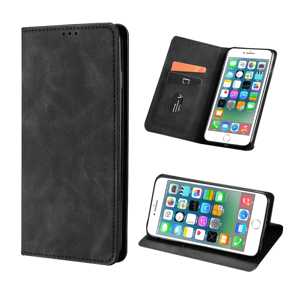 

Leather Wallet Case for Huawei P Smart 2021 P Smart Plus 2019 Enjoy 5 6 7 Plus Flip Cover for Huawei Enjoy 20 Pro 7S 10E 20 Plus