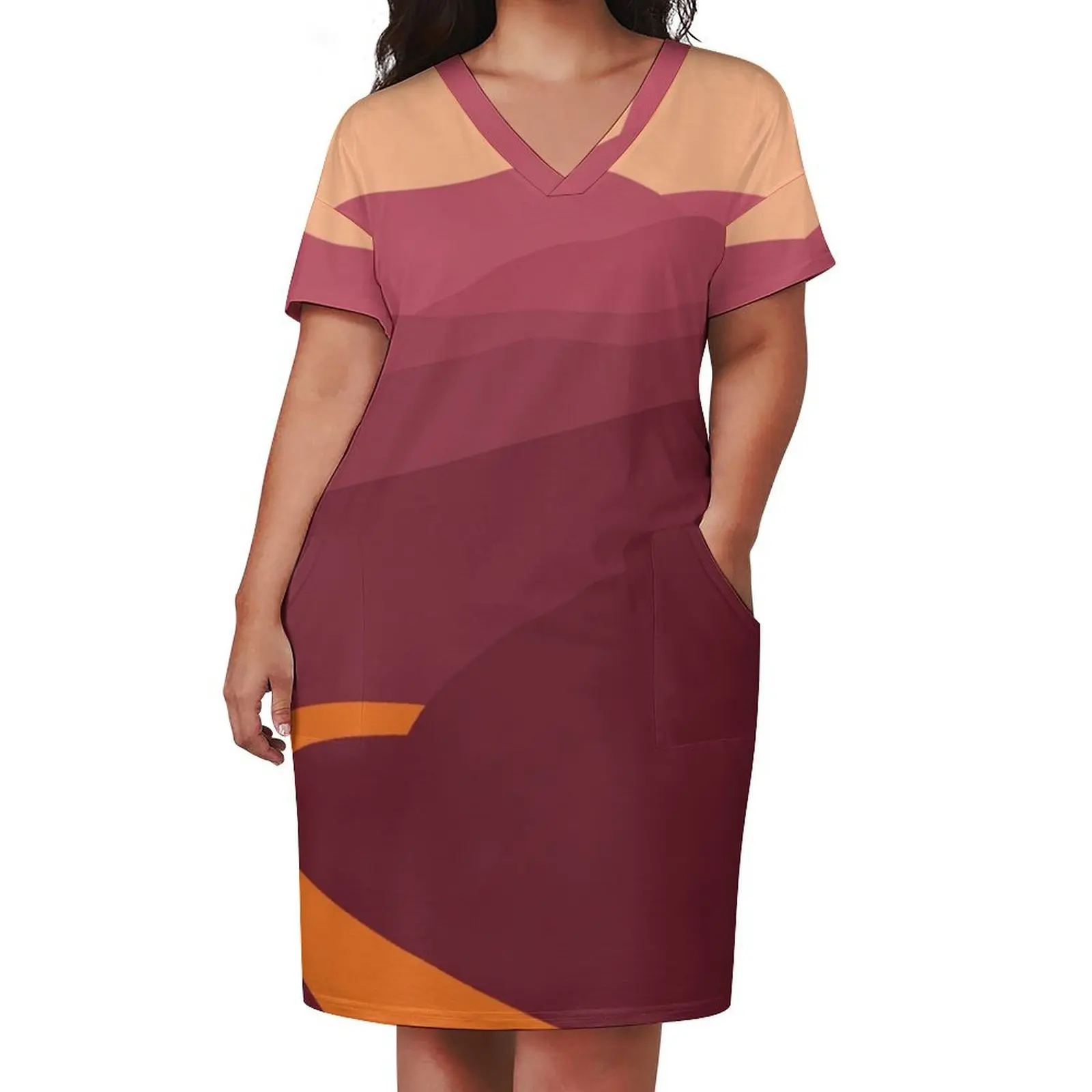 Женское свободное платье Blacksburg Mountain Range из полиэстера