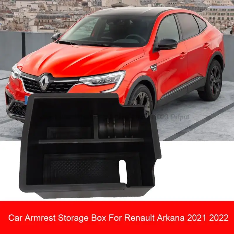 

Автомобильный подлокотник для хранения для Renault Arkana 2021 2022, контейнер с центральным управлением, укладка, уборка, авто-органайзер, лоток