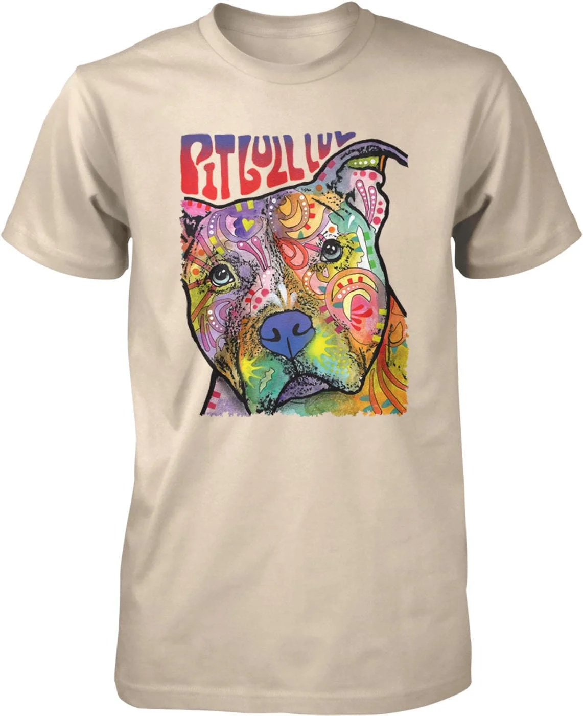 Pit Bull Luv Love my Terrier Men's T shirt HOOD_01031