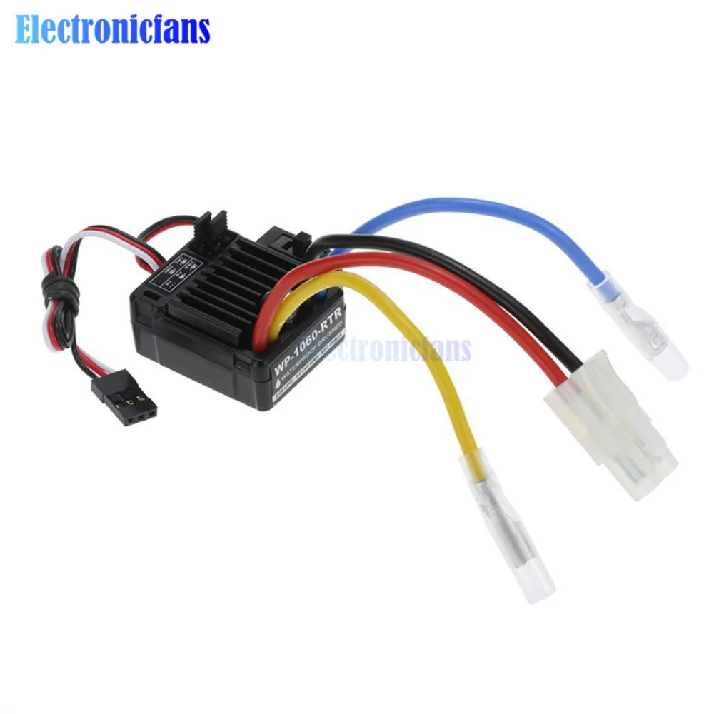 

WP-1060-RTR 60A матовый электронный регулятор скорости для 1:10 радиоуправляемая фотовспышка Водонепроницаемая SCX10 подъемная модель автомобиля ре...