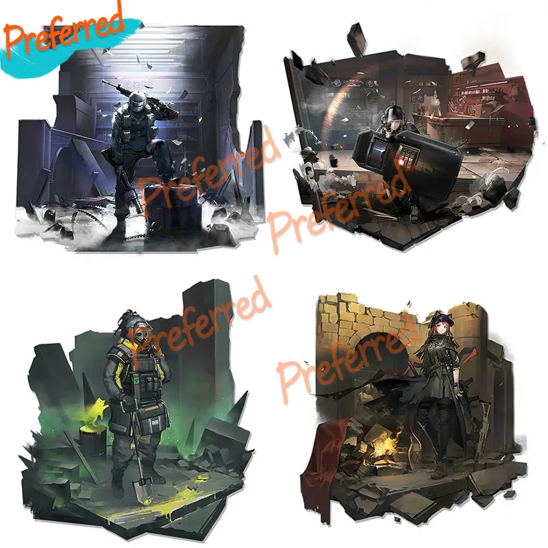 

Arknights Personalized Animation Sticker for Gabinete Gamer Racing Laptop Helmet Trunk Wall Car Sticker Die-Cut