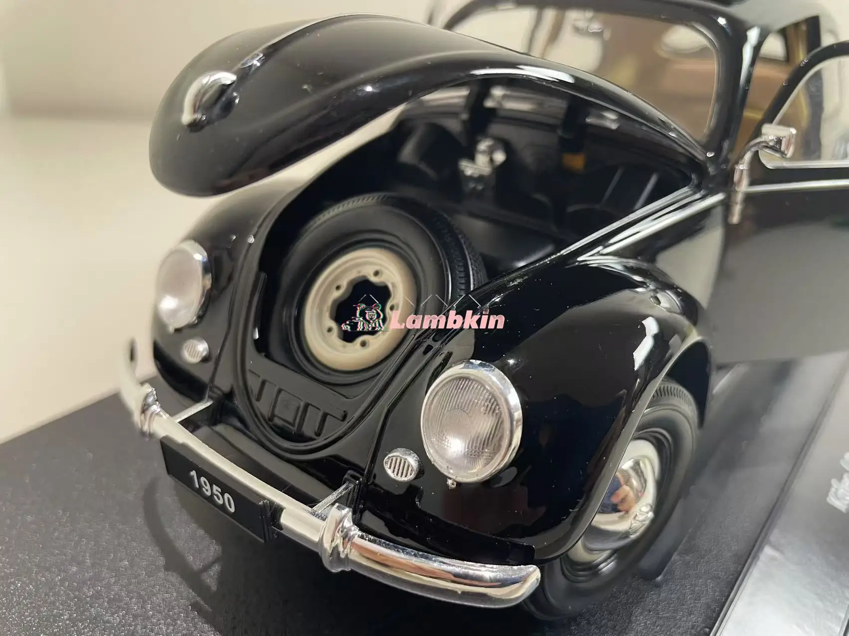 Оригинальная 1/18 VW kafer beetle 1950 классическая модель автомобиля редкая открывающаяся