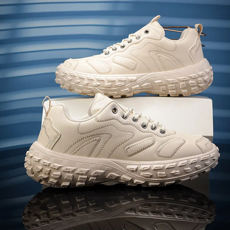 Mens Fashion Shoes Platform Breathable Sports Shoes Men Casual Shoes No-slip Running Sneakers Tennis Shoes Male Big Size Outdoor