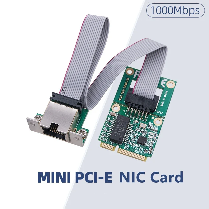Мини PCIE Gigabit Ethernet сетевой адаптер RTL8111H/RTL8111F чип 10/100 Мбит/с Mini PCI Express на RJ45 COM порт Lan