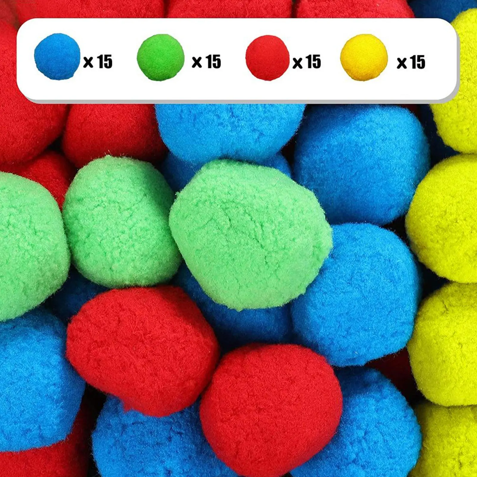 

Water Balls 60pcs Reusable Water Balls 5cm Plush Splash Resistant Water B&omb Outdoor Summer Swimming Pool Beach Game Activities