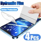 Гидрогелевая пленка с полным покрытием экрана, защитная пленка для iPhone 13, 11, 12 Pro Max, 7, 8, 6 Plus, защитная пленка для iPhone X, XR, XS MAX, 4 шт.