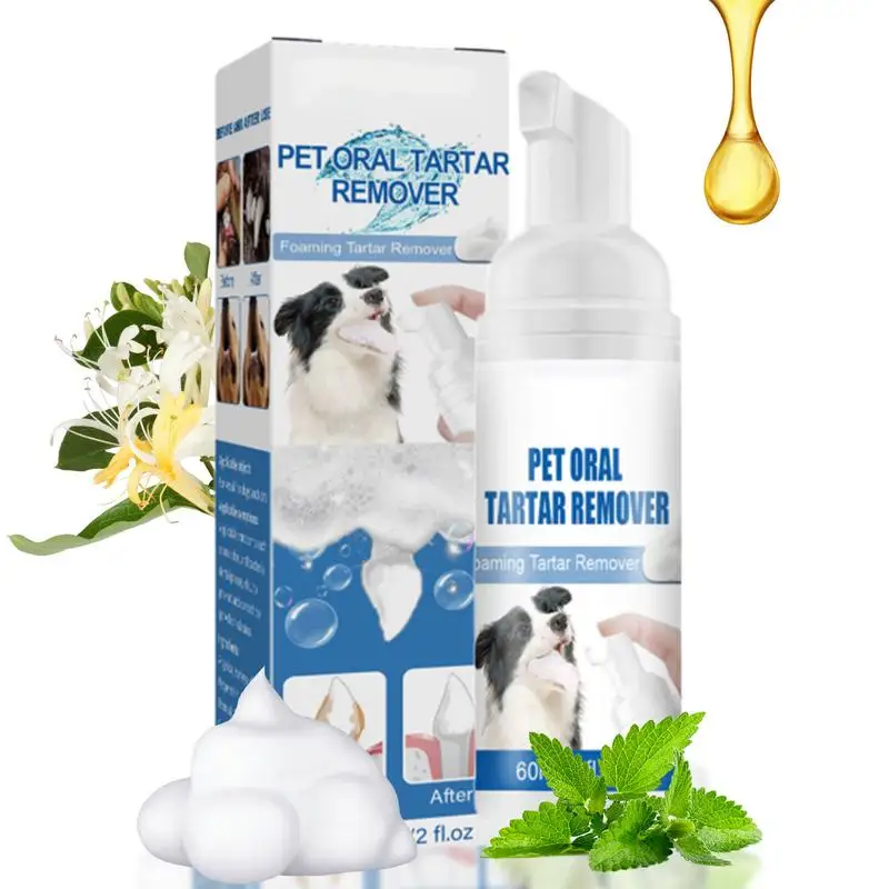 

Pet Tartar Remover Natural Plaques Off & Tartar Remover For Dogs & Cats Freshen Breath Foam For Dogs & Cats Support Healthy Gums