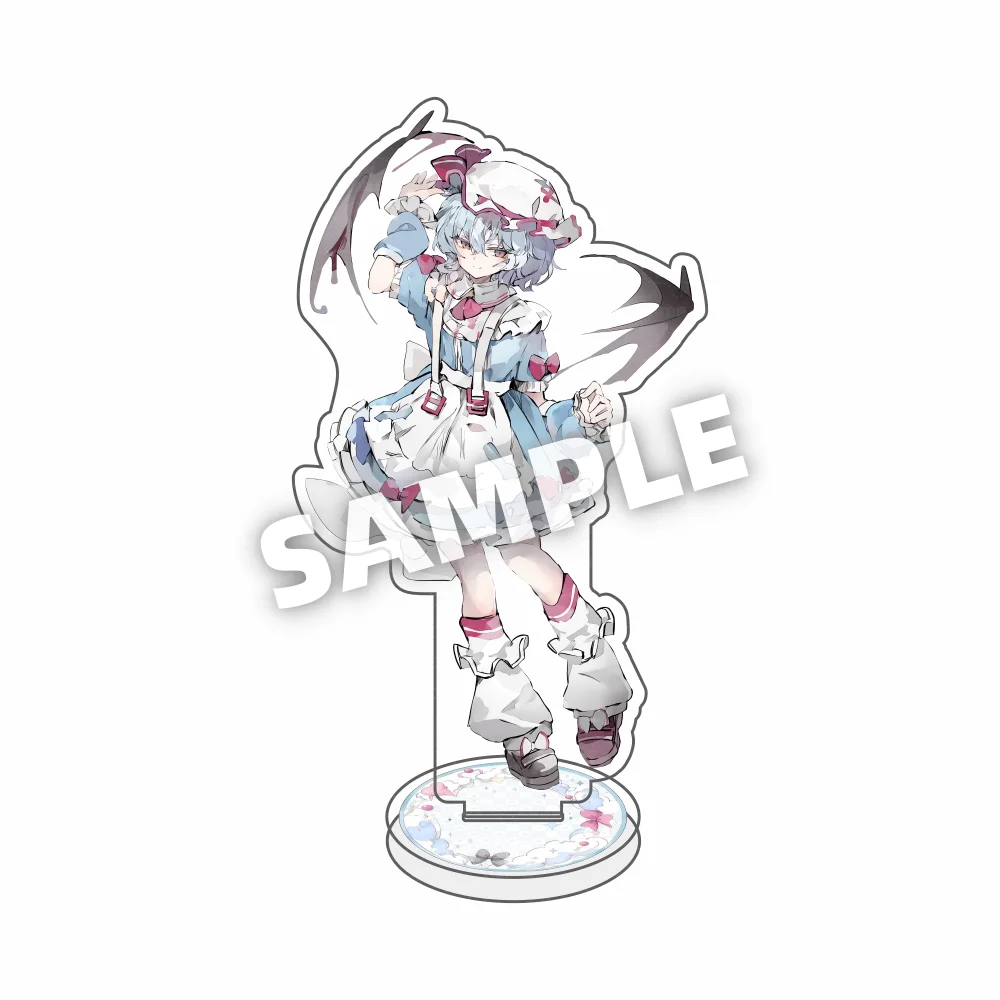 Фото Акриловая модель-брелок по аниме Touhou Project: Хакурей Рейму/Синьгёку/Мима/Конгара, настольное украшение, рождественский подарок №5