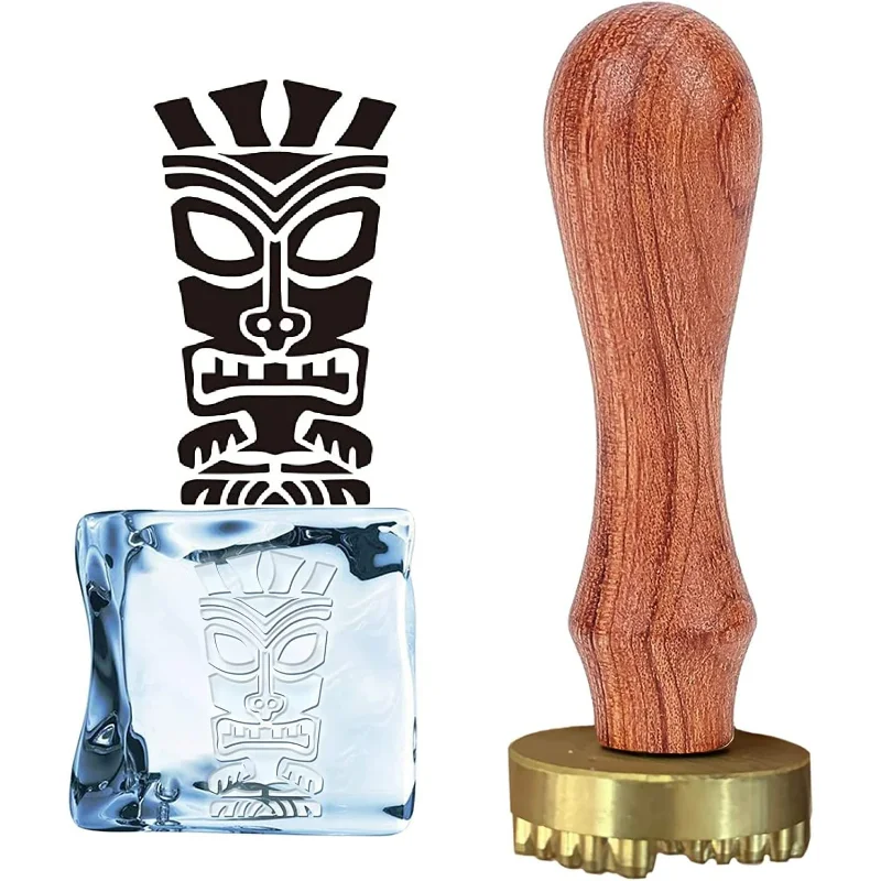 Деревянный винтажный штамп со льдом съемной головой Laturny и деревянной ручкой