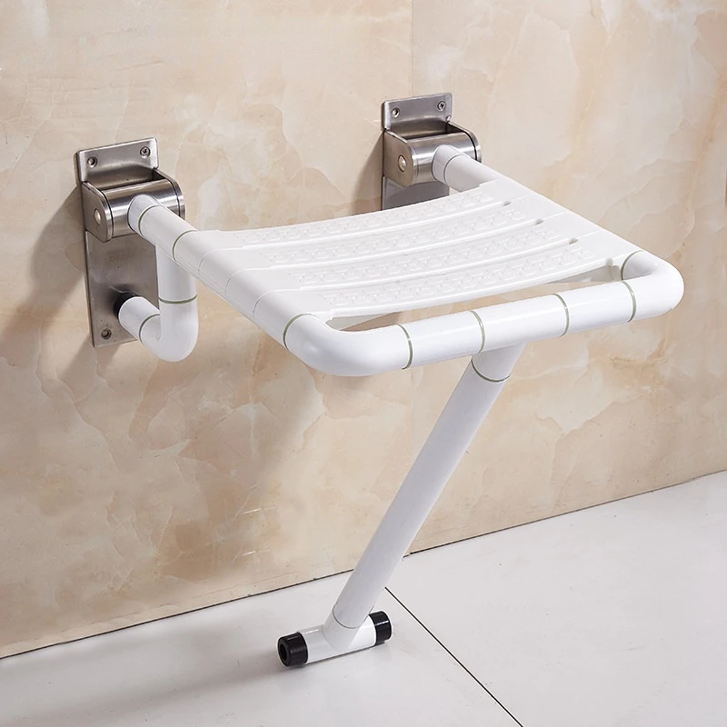 

Small Folding Shower Chair Bathroom Wall Mounted Relaxing Seat Shower Chair Handicap Elderly Cadeiras De Banho Home Improvement