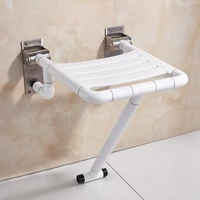 small folding shower chair bathroom wall mounted relaxing seat shower chair handicap elderly cadeiras de banho home improvement