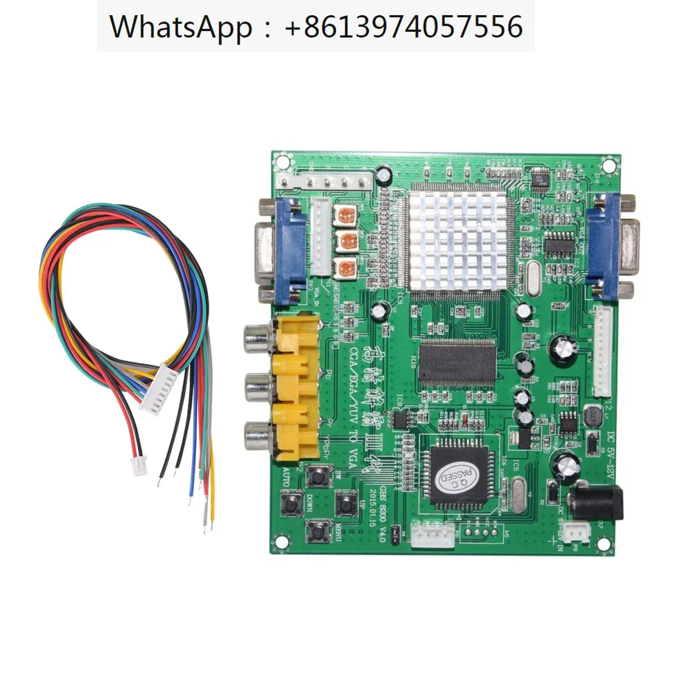 GBS8200 для аркадных игр RGB CGA EGA YUV в VGA HD Video Converter Board Moudle HD9800 Игровой монитор Конвертер