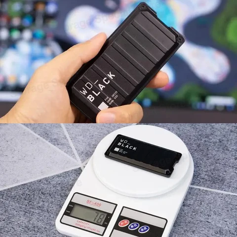 Игровой привод WD_BLACK P40, портативный внешний твердотельный накопитель SSD, высокая скорость до 2000 Мб/с, RGB подсветка для Playstation Xbox, ПК