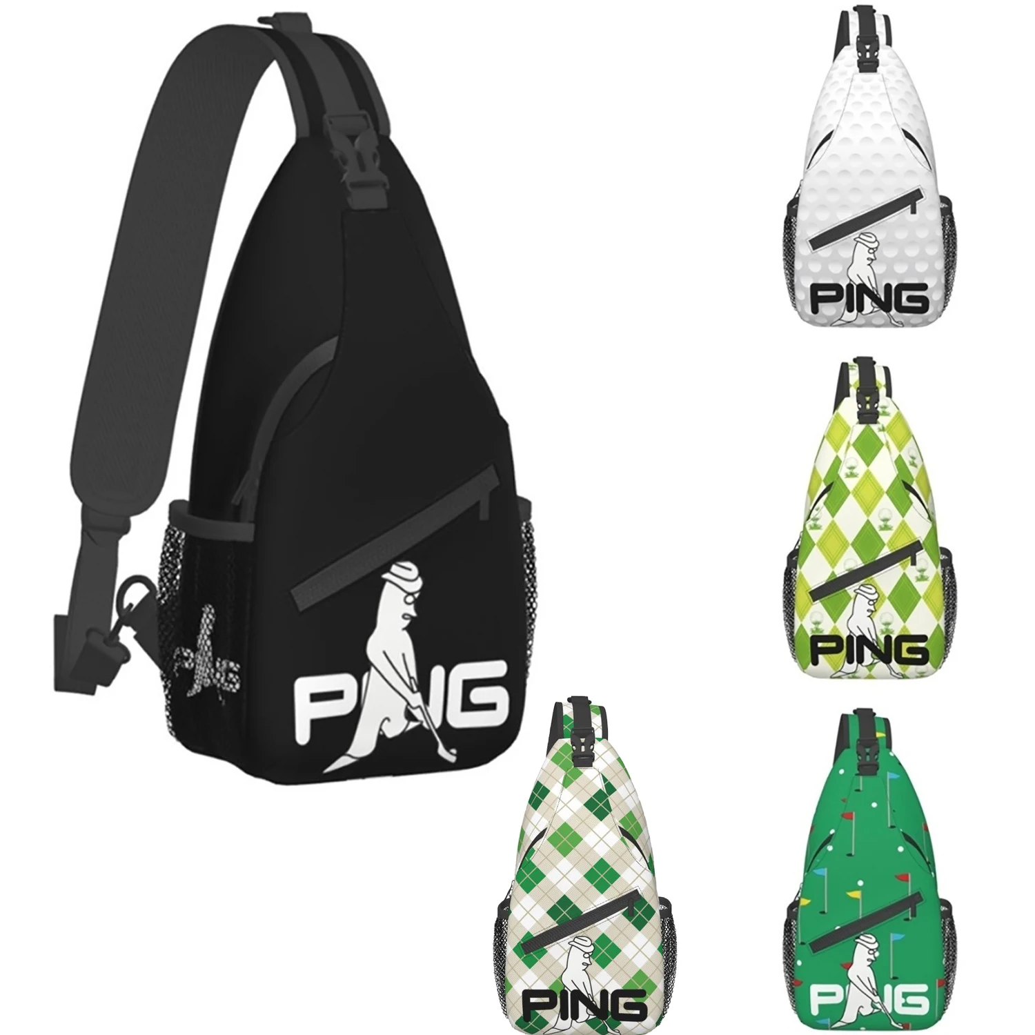 

Golf Brand Crossbody Sling Bag Golfer Chest Bags Shoulder Backpack Daypack for Travel Hiking Camping Bookbag