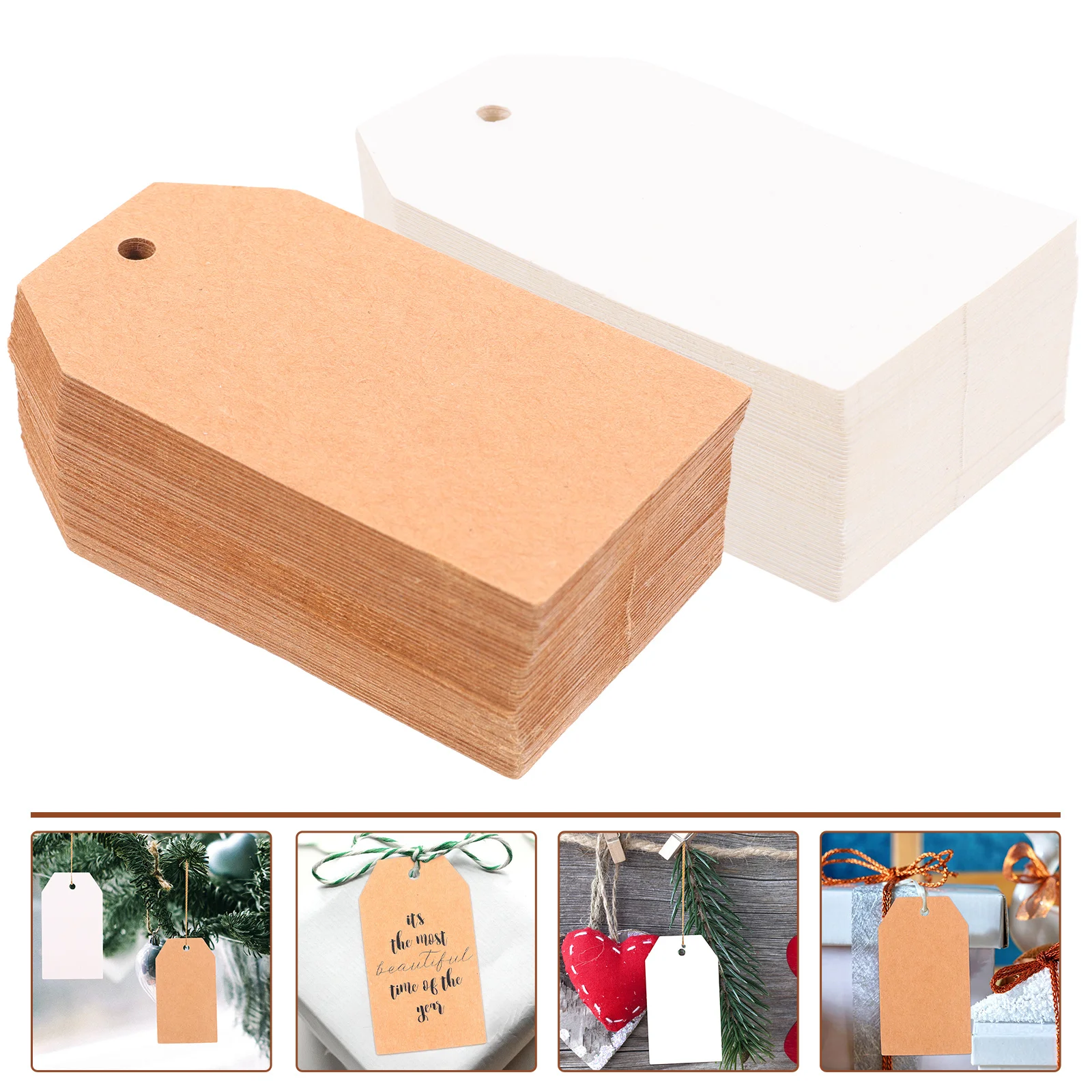

Tags Paper Labels Blank Gift Tag Kraft Weddinghanging Wrapping Display Twine Diy Jute Craft Projects Favors Favorlabeling