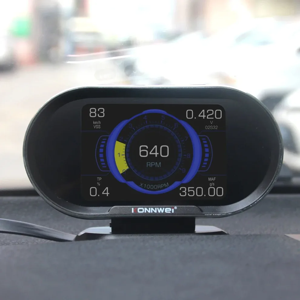 KONNWEI KW206 OBD2 бортовой компьютер авто цифровой OBD 2 сканер потребление топлива датчик температуры воды дисплей (art.: 3920d3ce3cc4f) - 3920d3ce3cc4f