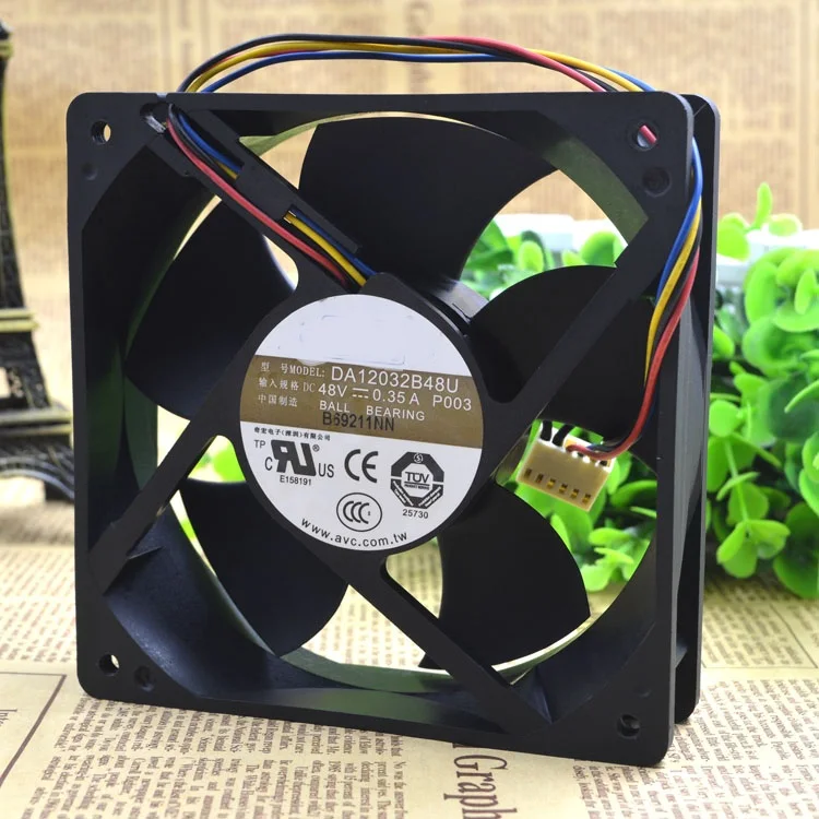 

Brand new original DA12032B48U 12 cm 12032 48V 0.35A 4 line double ball cooling fan