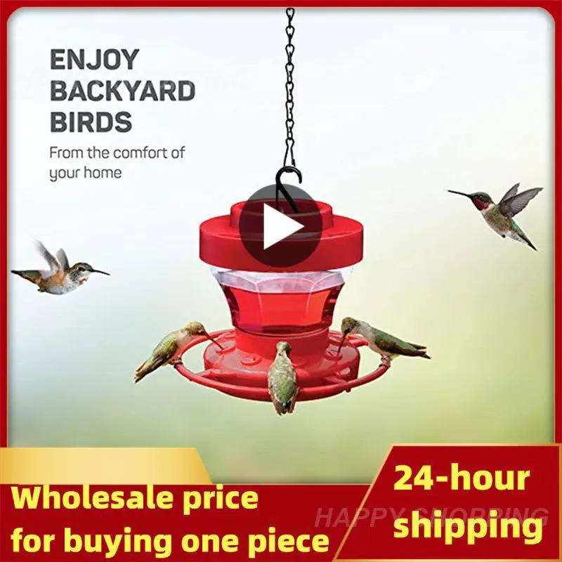 

Detachable Humming Bird Feeder With 8 Feeding Ports Large Capacity Water Feeding Device With Hooks