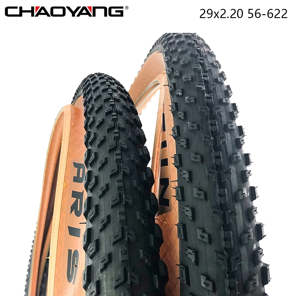 

CHAOYANG ARISUN 56-622 29x2.20 MTB Bike Tire Ultralight Anti-slip Steel Wired Tyre Brown Edge 23-50 PSI Cycling Bicycle Parts