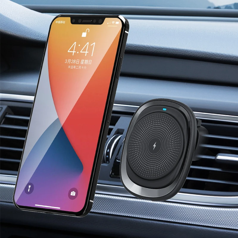 

15W Car Wireless Chargers Magnetic Charger Auto Holder for Phone for iPhone 13 12 Pro Max Samsung QI Fast Charging AirVent Mount