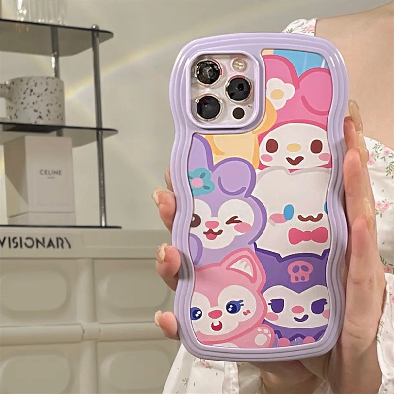 

Kawaii Sanrio Phone Case Hello Kittys Accessories Cute Anime Iphone131211Promax Xr Xs Twisted Tpu Sanrio Collection Girls Gift