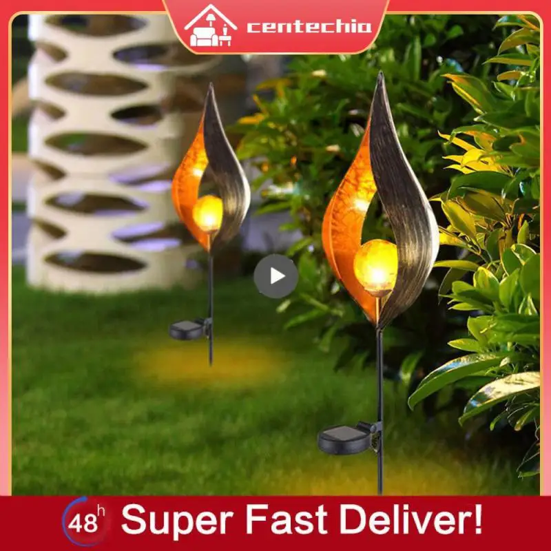 

LED Flame Effect Light Outdoor Waterproof Landscape Lights Solar Decoration Lamp For Walkway Lawn Garden Decoration