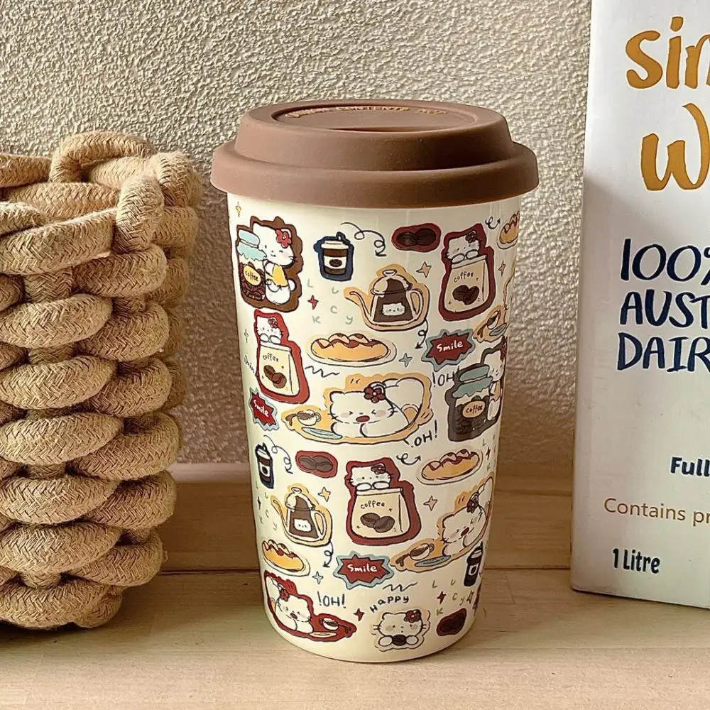 Hello Kitty Anrio Плюшевые Милые Мультяшные милые кружки Hellokitty средневековые стеклянные