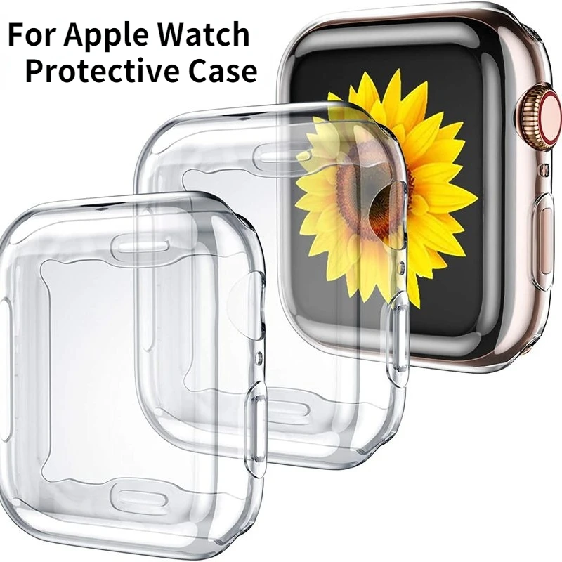 

Серия 7 45 мм 41 мм защитный чехол для Apple Watch 7 iWatch 6 5 4 3 2 SE 40 мм 44 мм 42 мм 44 мм чехол для сенсорного экрана Apple iWatch