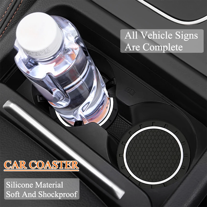 

Car Water Cup Coaster Rubber Pad Bottle Holder Coaster for Nismo Nissan Tiida Teana Skyline Juke X-trail Almera Qashqai Goods