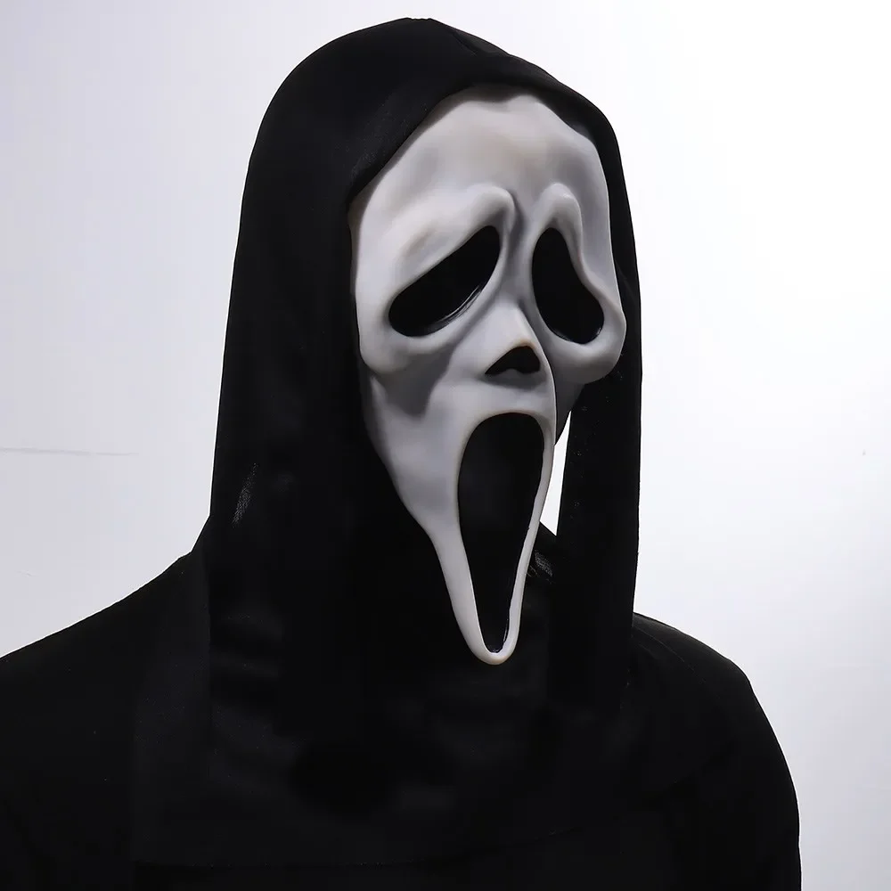 

Halloween Horror Death Skull Mask Script Scream Ghost Mask Cosplay Adult Skull Ghost Mask Crazy Killer Costume Props Decor