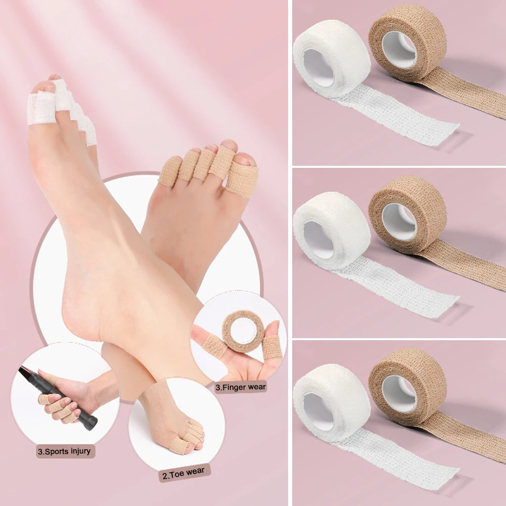 Fabric Toe Finger Straightener Hammer Tape Hallux Valgus Corrector Bandage Pectin Toe Separator Splint Wraps Foot Care Supplies