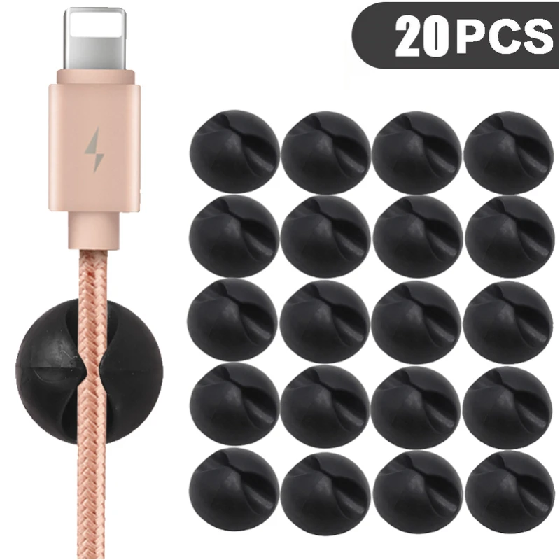 

Car Snap Charm Desktop Silicone Cable Fixer Wire Cable Holder Snap Cable Wiring Organizer Organizing Car Interior Accessories