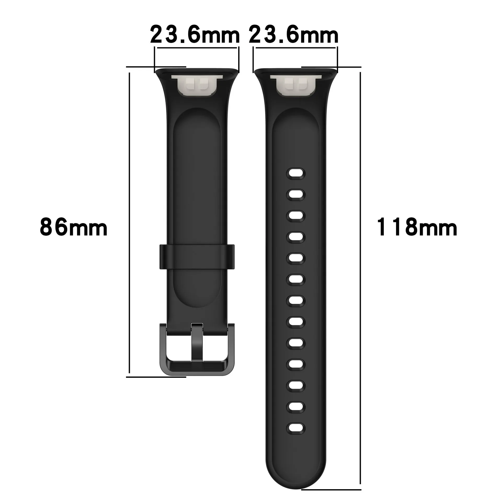 Watch Strap for Xiaomi Mi Band 7 Pro Wristband Liquid Silicone Bracelet WristStrap For MiBand 7pro Correa Smartwatch Accessories images - 6