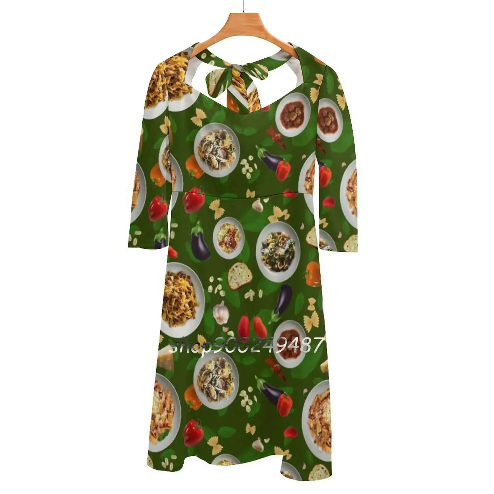 Маленькое итальянское милое элегантное платье для женщин корейское с квадратным