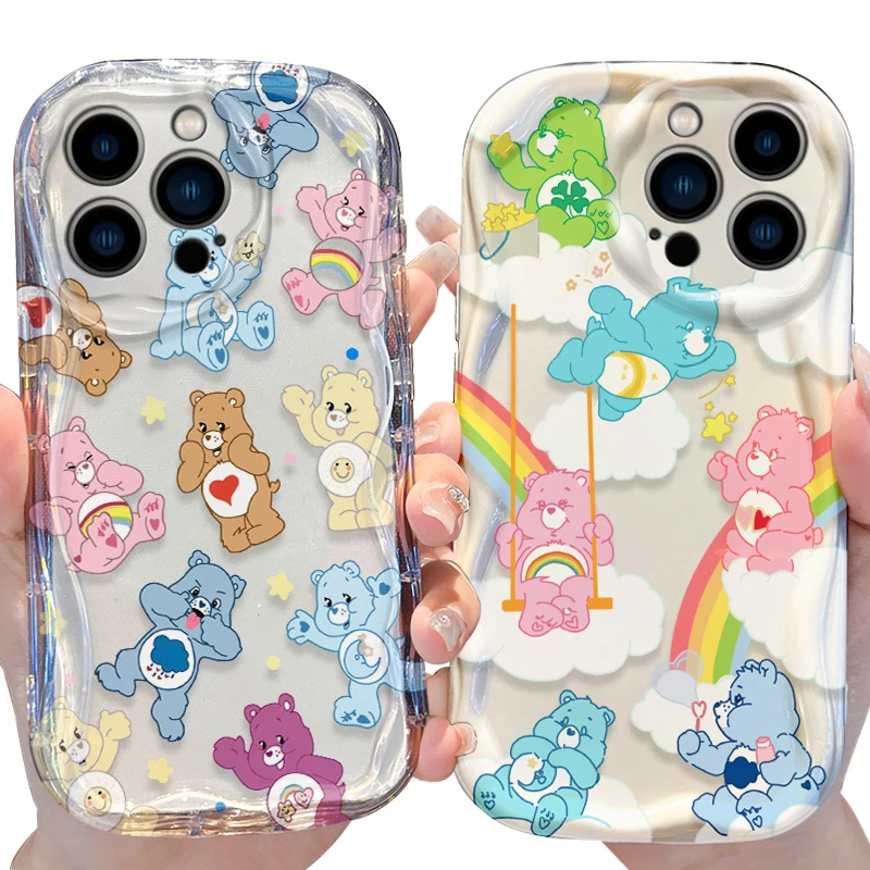 Чехол Care Bears Wave для iPhone 16 E 15 Pro Max 14 13 12 Mini 11 Pro Max XS X 8 7 Plus Мягкие силиконовые противоударные чехлы Funda (art.: 3920ce166fafa) - 3920ce166fafa