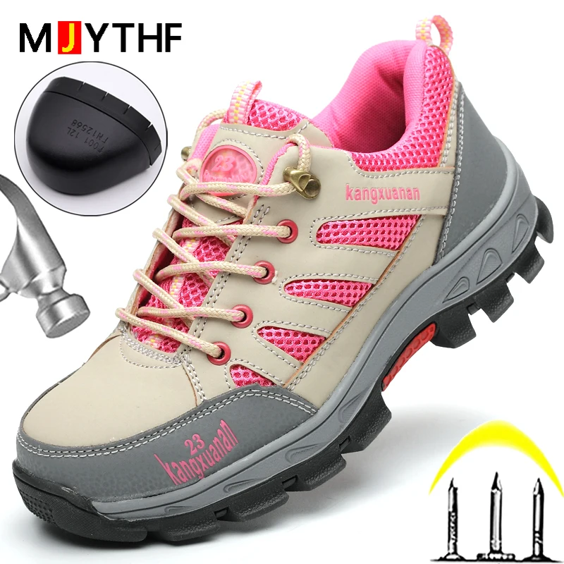 MJYTHF Work Safety Shoes For Women Men Indestructible Shoes Anti-smashing Foot Protection Work Shoes Puncture-Proof Footwear