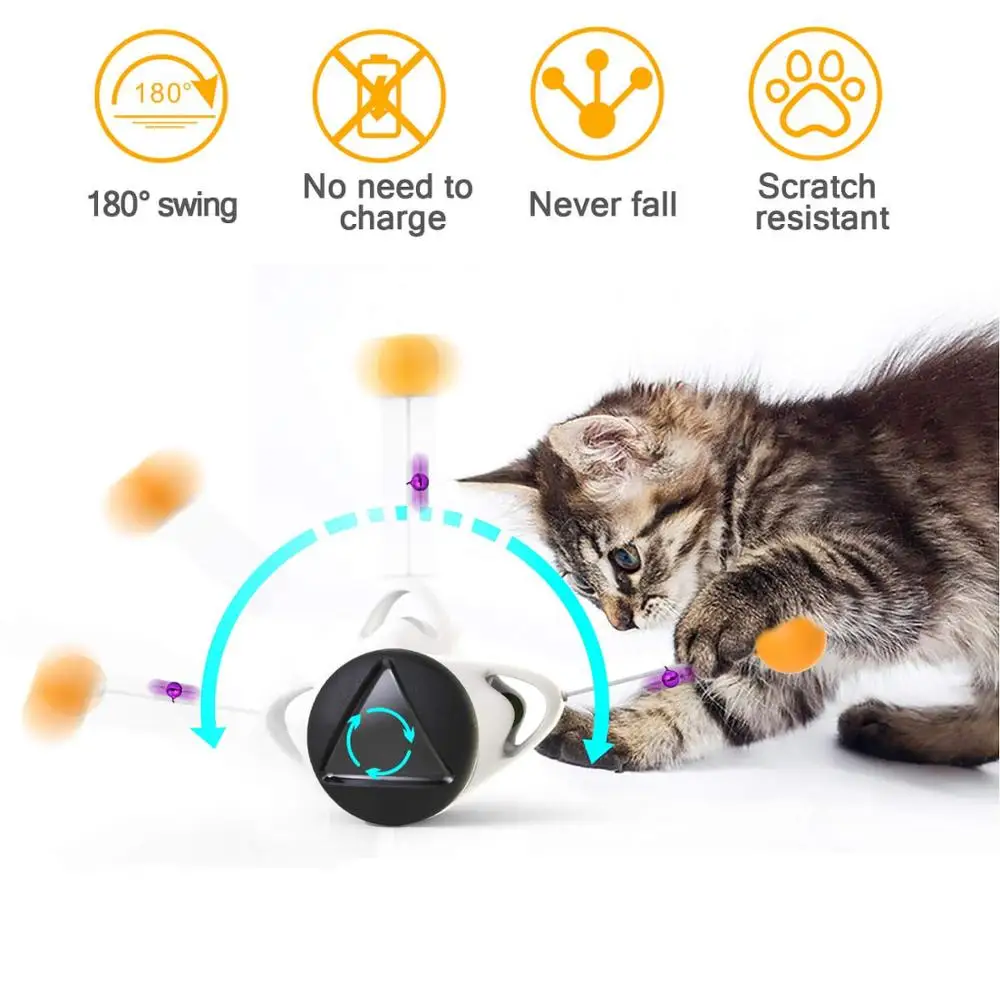 

Pet Cat Toys for Cats Kitten Puzzle Interactive Tumbler Swing Self Balance Chasing Toy With Catnip Pet Cat Accessories Products