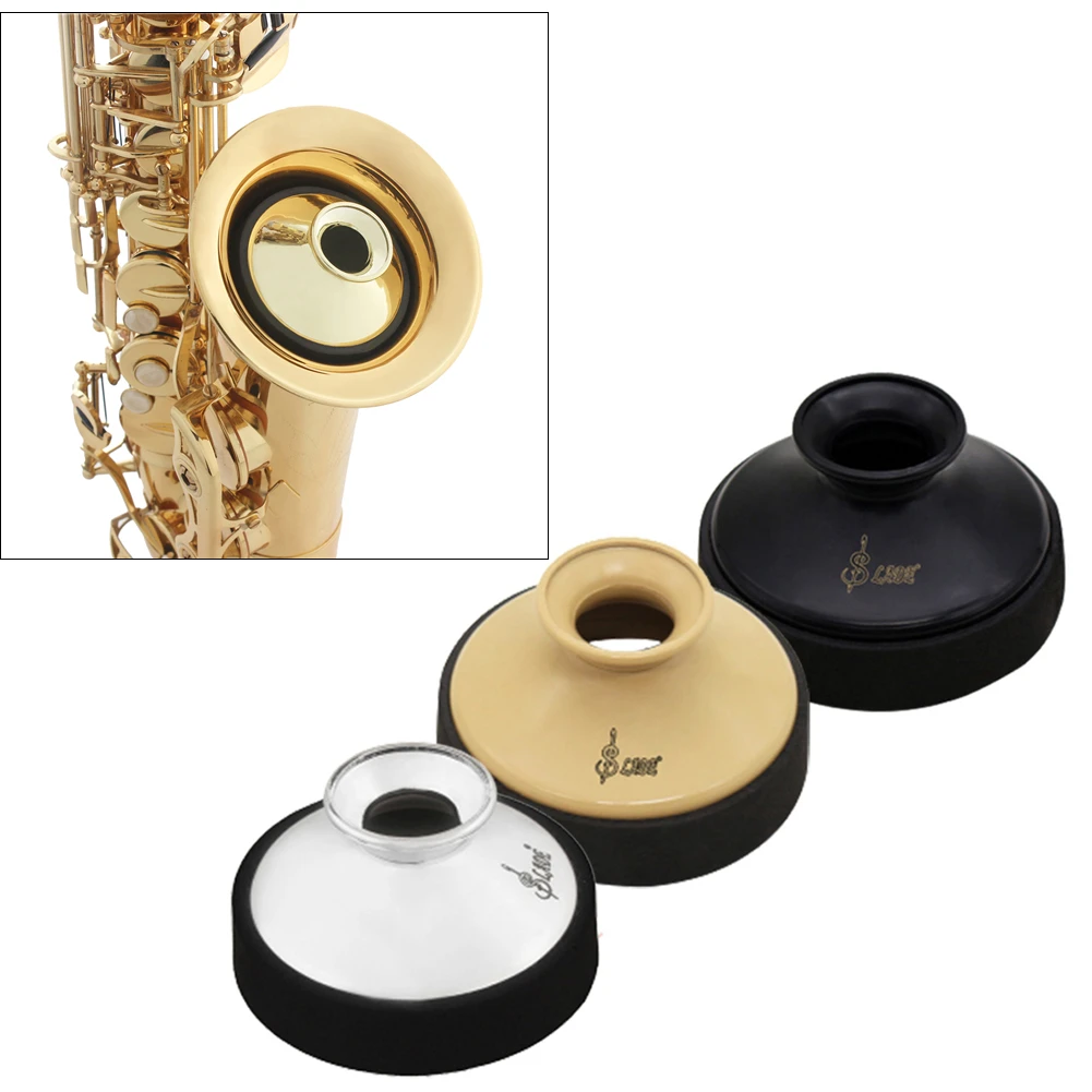 

Light-Weight ABS Alto Saxophone Mute Sax Silencer Musical Buffer Woodwind Instrument Accessorys Round Light-weight Mini Size