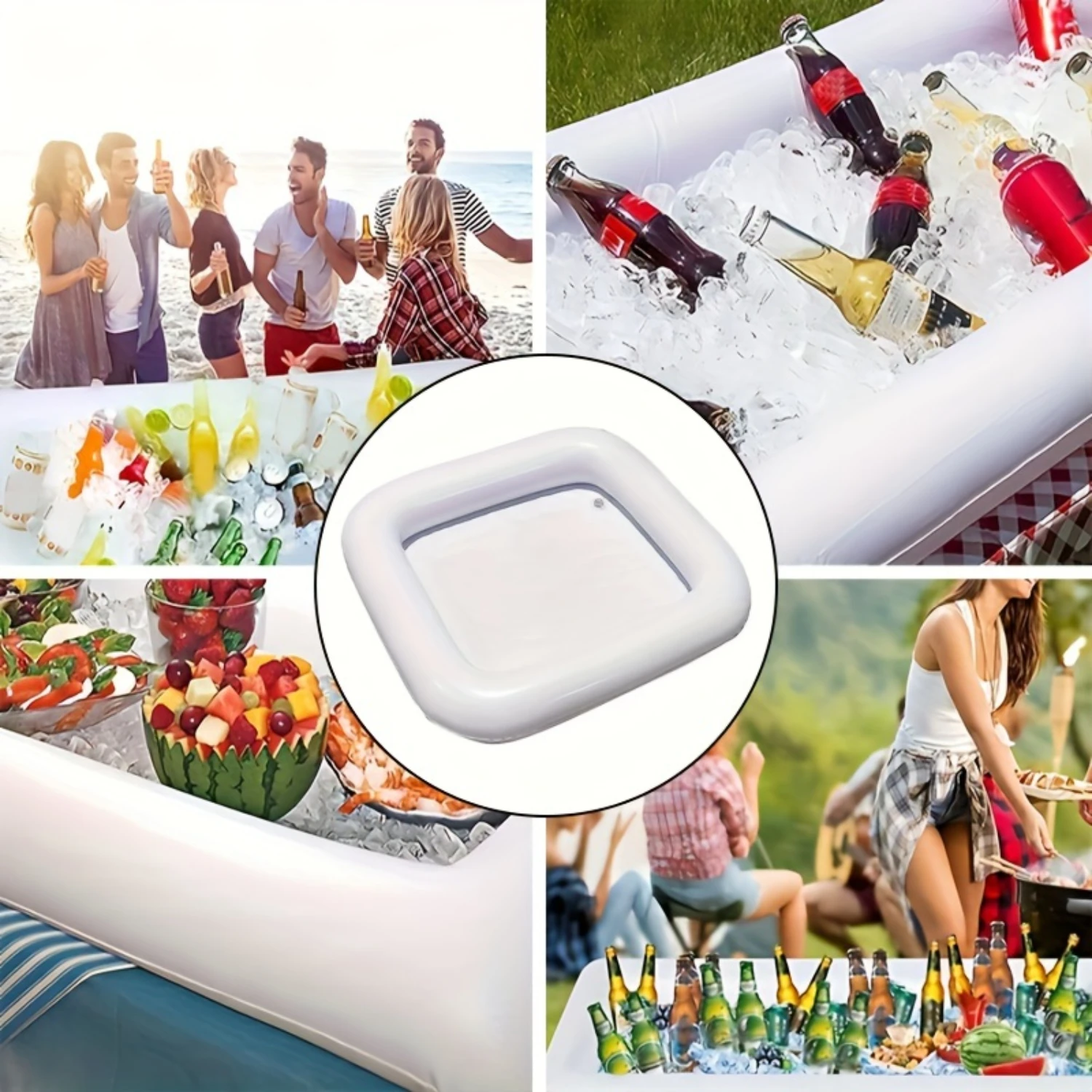 1 шт. надувной поднос-холодильник для напитков поплавок из ПВХ летней вечеринки