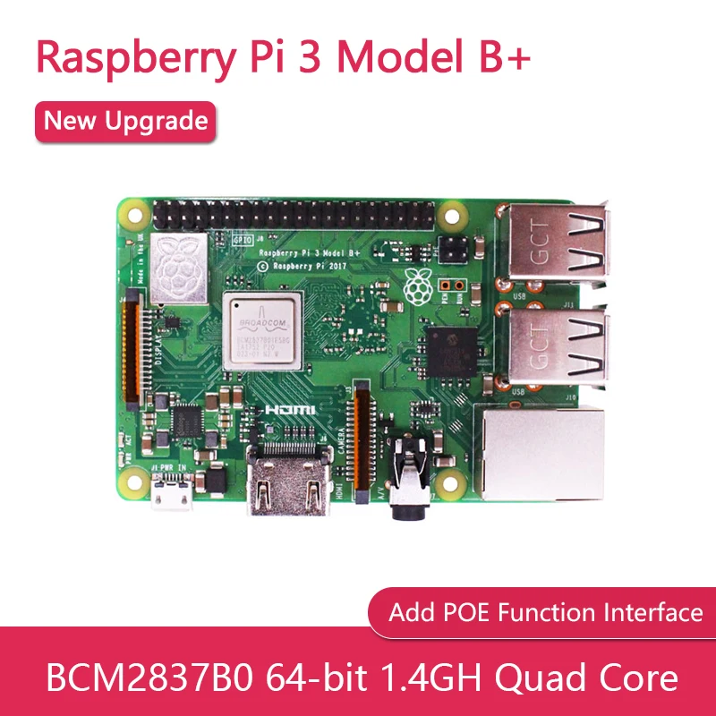 3 Model B+ Board 3b Plus Bcm2837b0 64-bit 1.4ghz With 1gb Lp