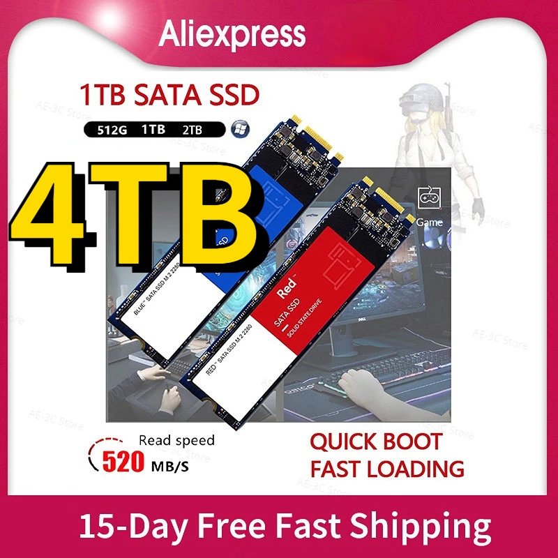 

2023 Internal Solid State Drive Hard Disk SSD 2.5 Inch Sata III 4TB 2TB 1TB SSD Drive Hard Disk For Laptop Microcomputer Desktop