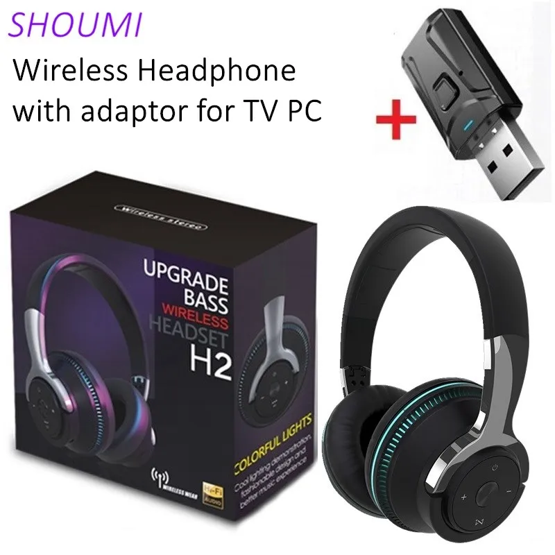 

Беспроводные Bluetooth-наушники с микрофоном и USB-адаптером